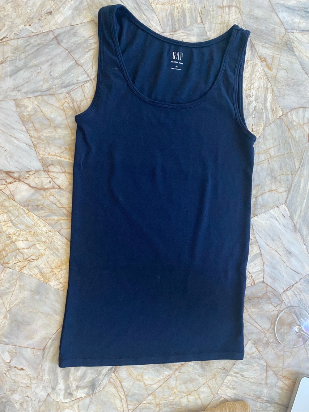 GAP Navy Scoop Neck Tank Top Medium